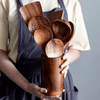 Teakholz Küchenutensilien Set – Elegante Kochutensilien für moderne Küchenhelfer-1