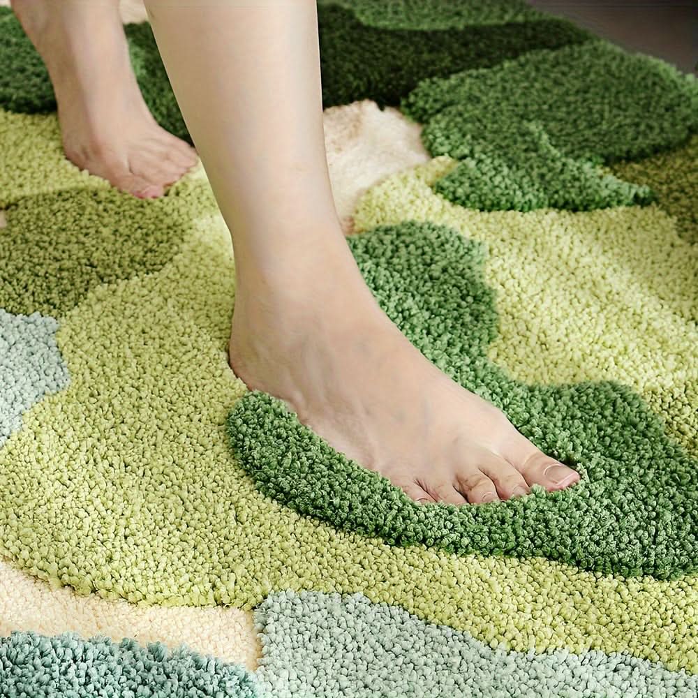 FlorSoft - Zusätzlich Absorbierende Badmatte Mit Blumenmuster