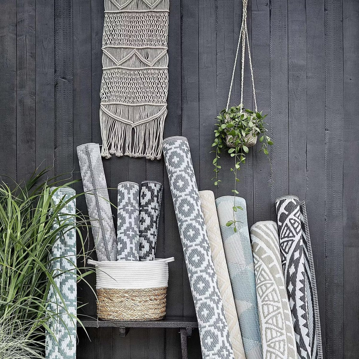 COLOUR CLASH In-/Outdoorteppich Ethno