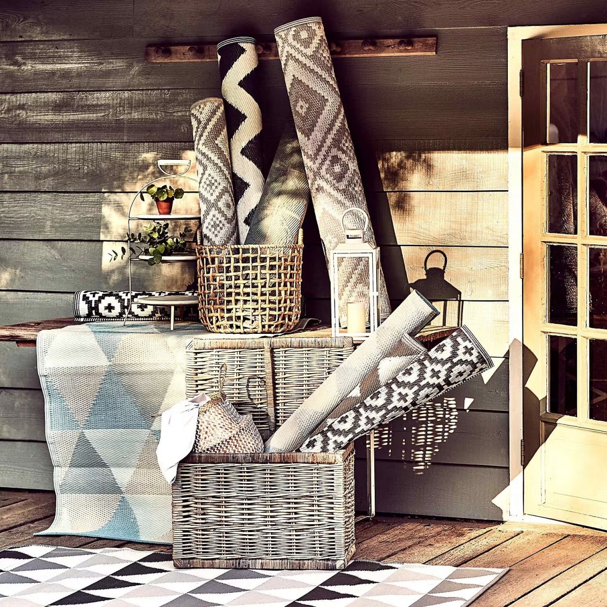 COLOUR CLASH In-/Outdoorteppich Ethno