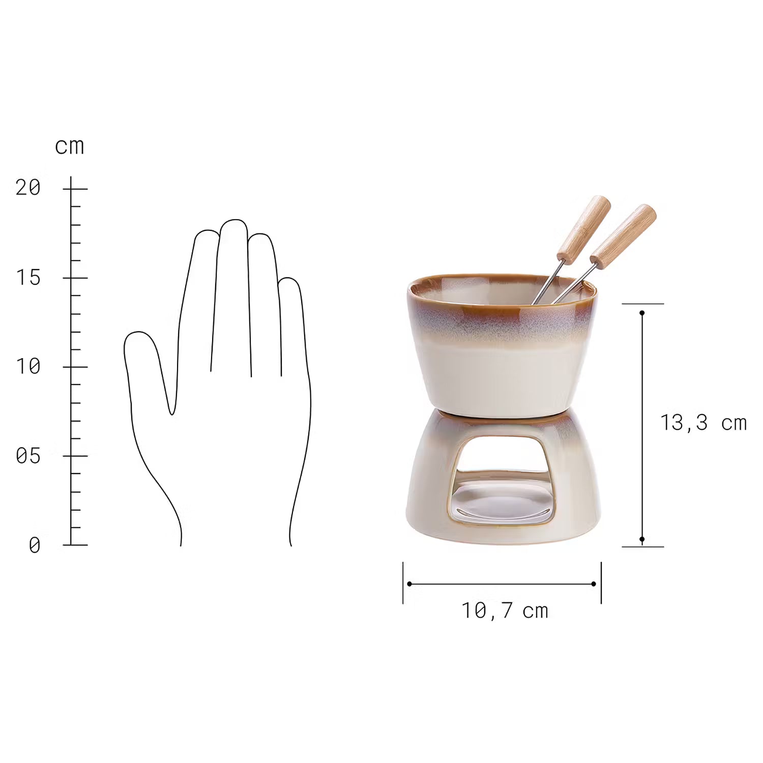 AU CHOCOLAT Mini-Fondue