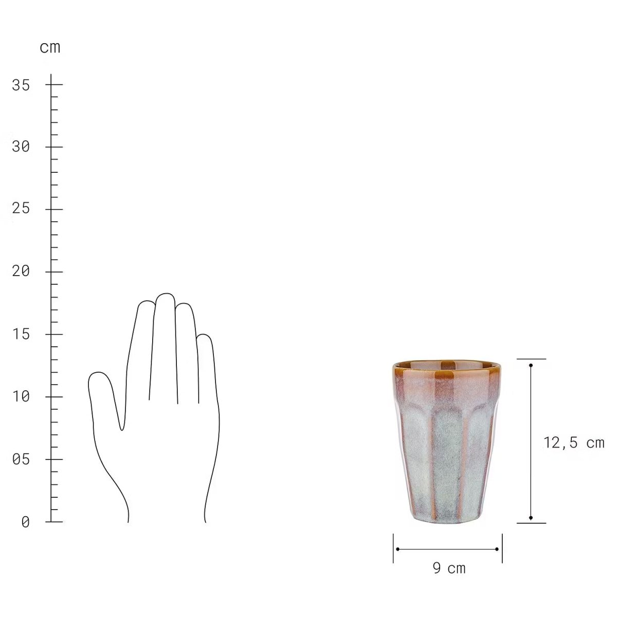 BERGAMO Latte Macchiato Tasse