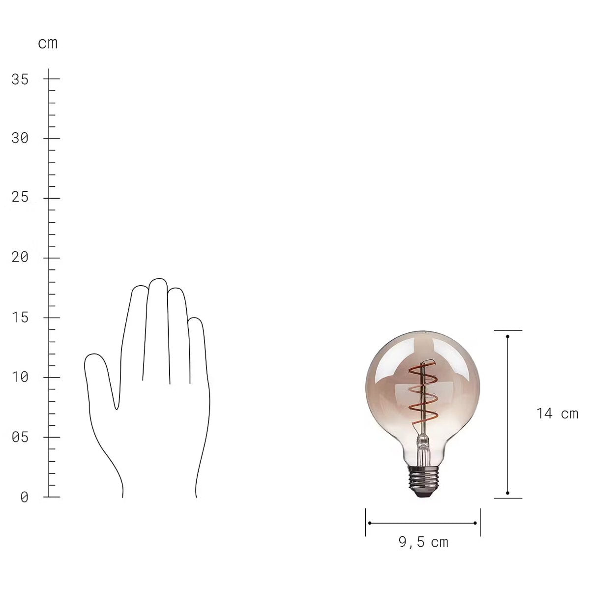 BRIGHT LIGHT LED-Glühlampe Smoky