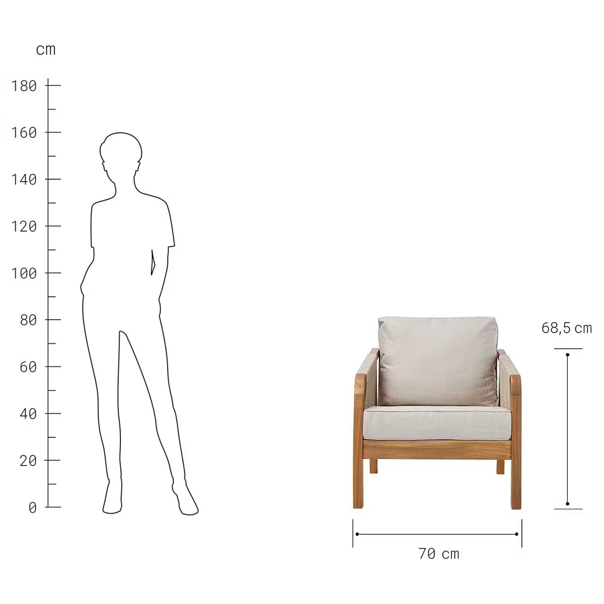ROPE ISLAND Outdoor-Sessel