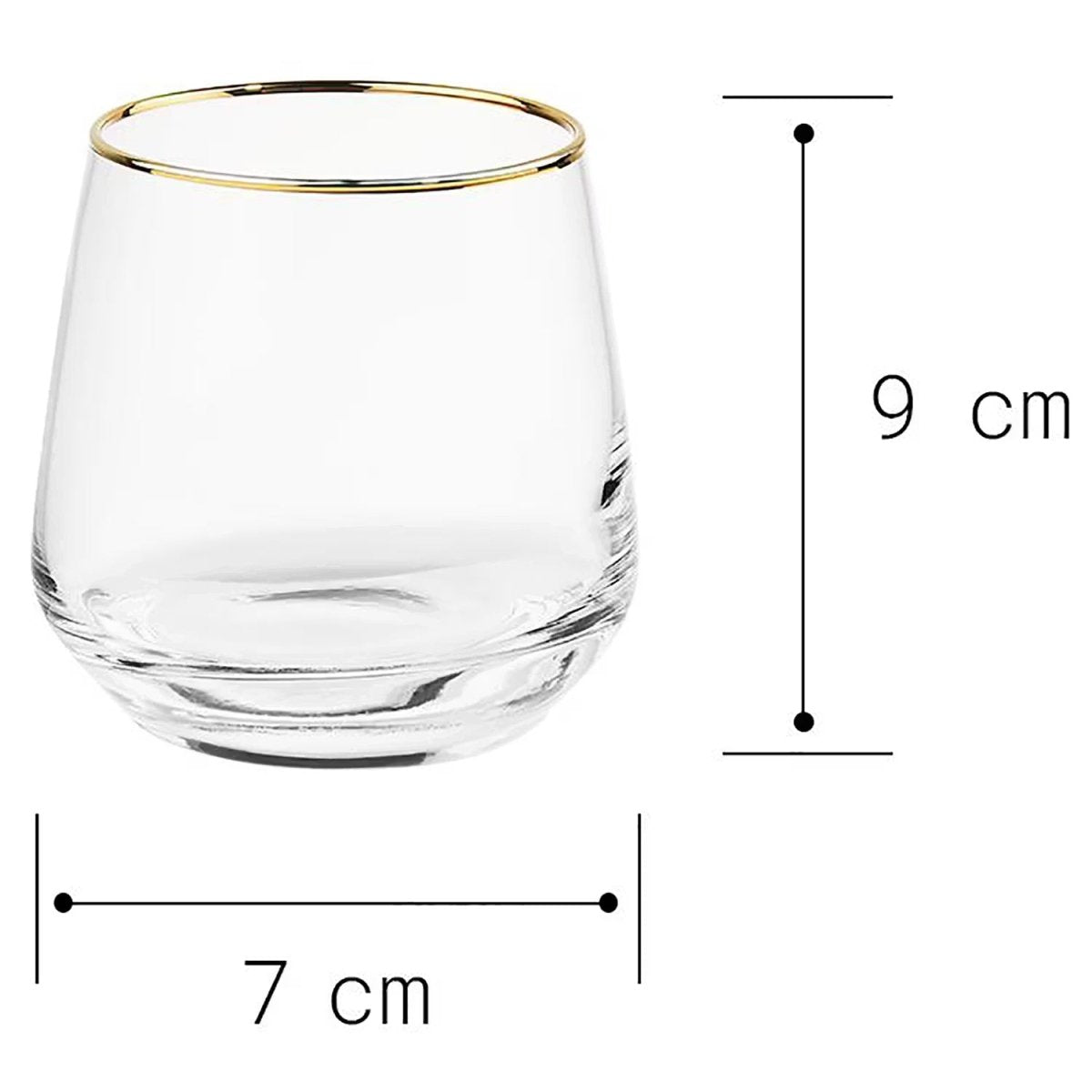 TOUCH OF GOLD Wasserglas 6er-Set