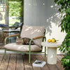 PIECES Beistelltisch Travertin-Look