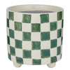 NEW DELFT Blumenübertopf Karo