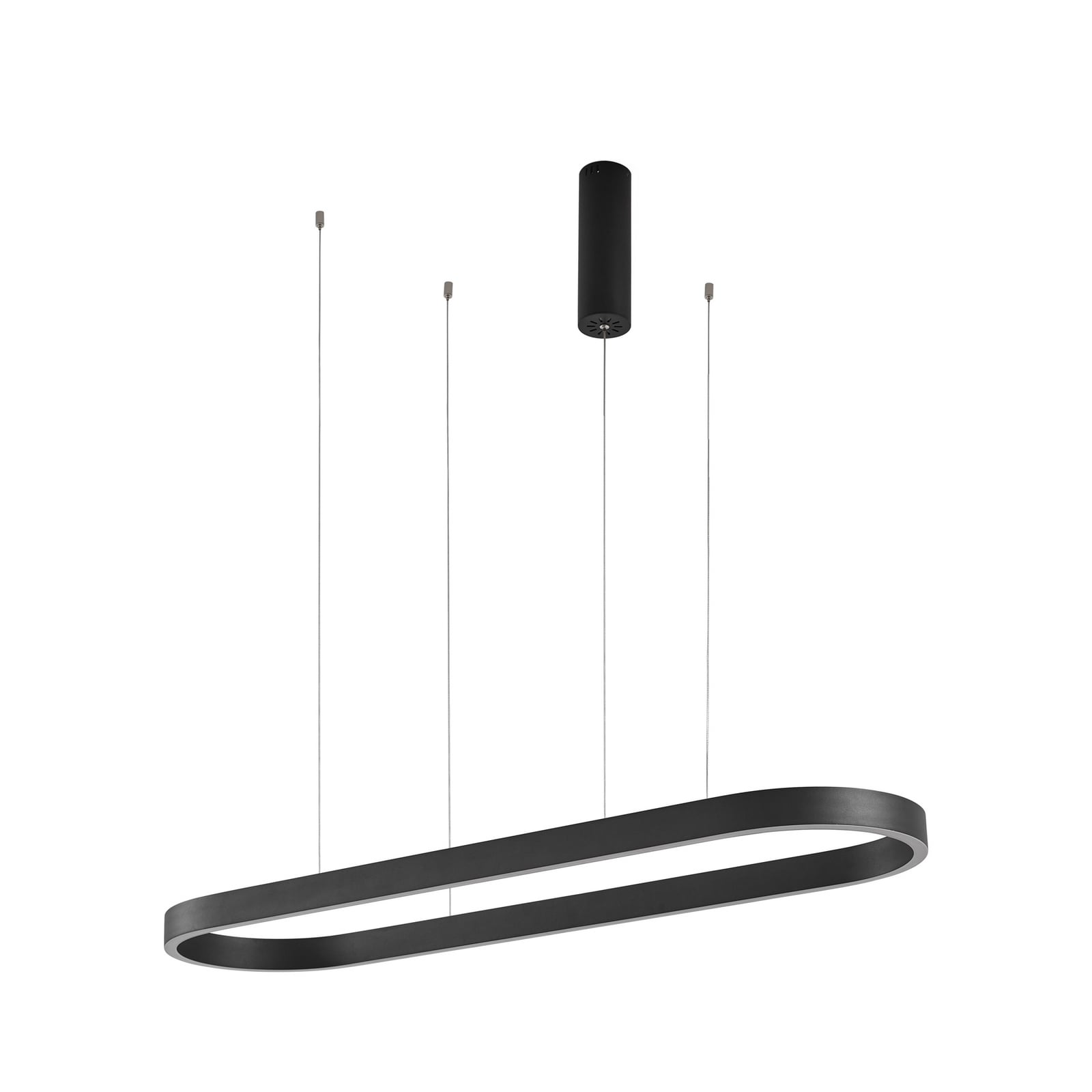 Lucande Smart LED hanglamp Melinay, zwart, CCT, Tuya