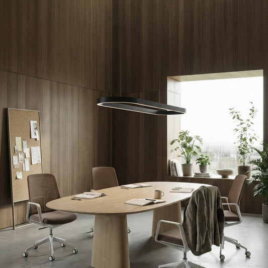 Lucande Smart LED hanglamp Melinay, zwart, CCT, Tuya