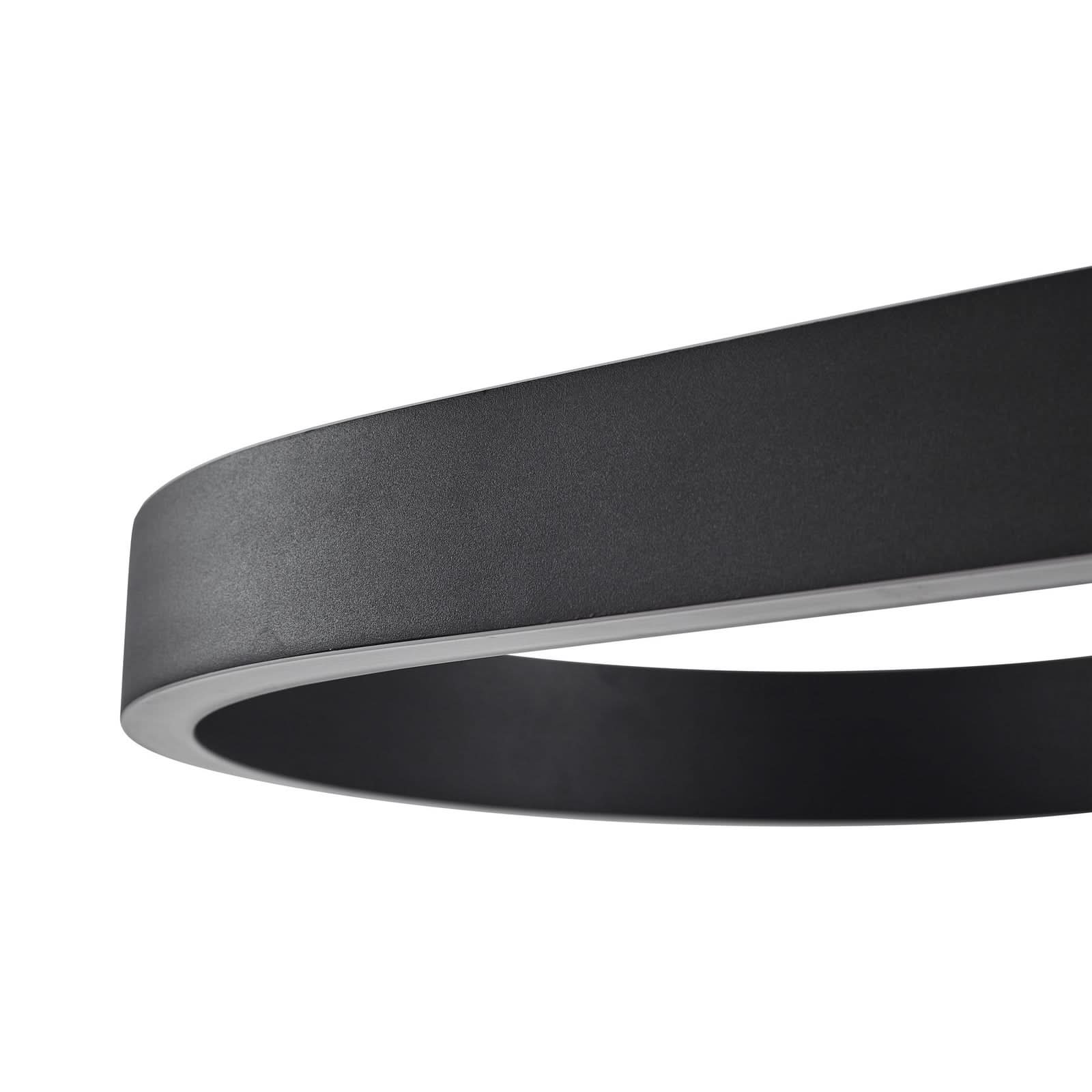 Lucande Smart LED hanglamp Melinay, zwart, CCT, Tuya