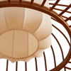 Lindby hanglamp Davella, Ø 50 cm, bamboe, textiel