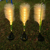 Dekorative Rattan Gartenbeleuchtung – Solar-Lampe im Grasdesign für den Außenbereich