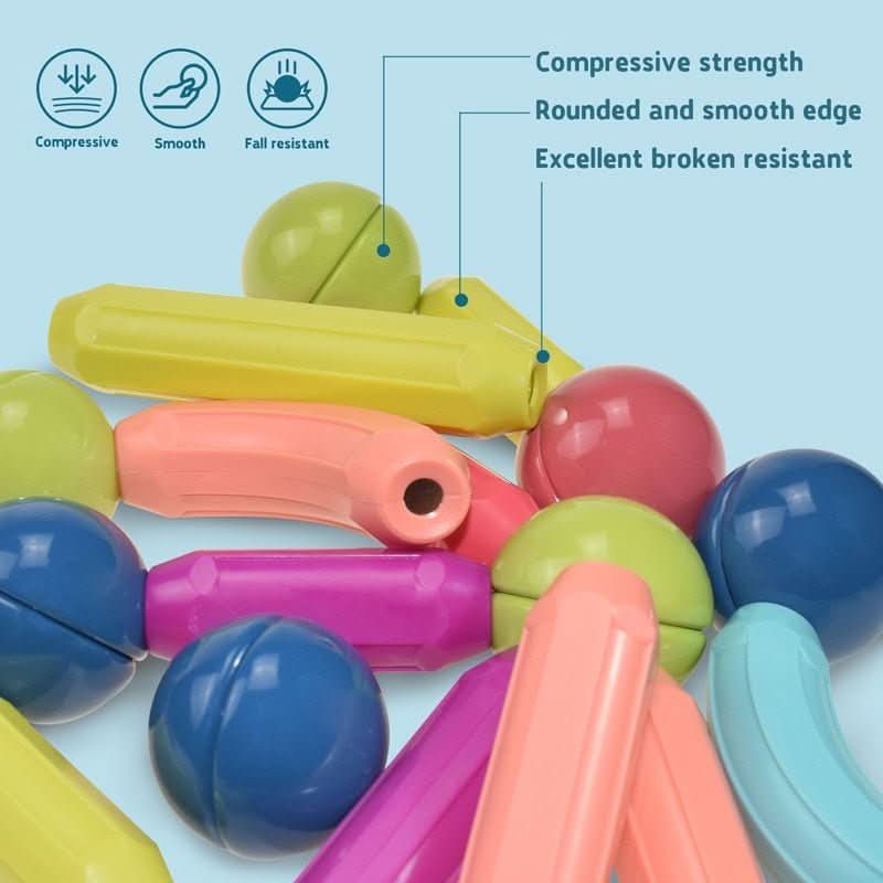 MagieSchnapp Baumeister – Magnetisches Konstruktionsspielzeug – Kreatives Bauen Für Kinder