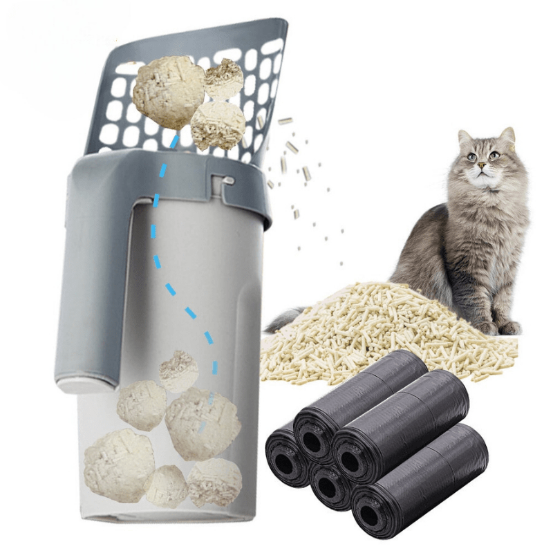 EASYSCOOP – Katzenschaufel Mit Integriertem Auffangbehälter Für Geruchsfreie Reinigung