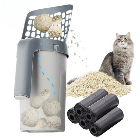 EASYSCOOP – Katzenschaufel Mit Integriertem Auffangbehälter Für Geruchsfreie Reinigung