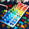 GedankenNest Lernbrett – Montessori Lernspiel Aus Holz – Zahlen, Formen & Farben Entdecken