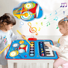 Spieltöne Klang Matte – Interaktive Musikmatte für Kinder mit 5 Instrumenten (Trommeln, Klavier, Geige)