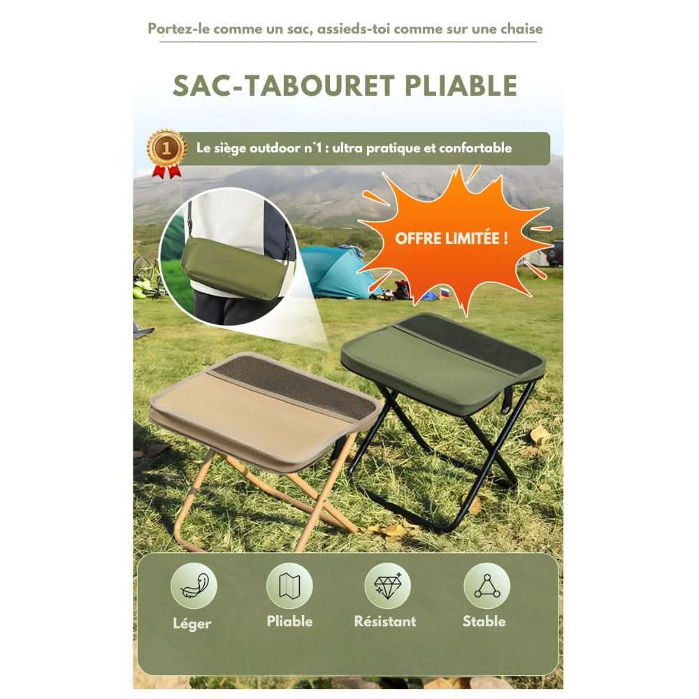 2-in-1 SitzPack – Faltbarer Freiluft-Rucksack mit integriertem Sitz & Wasserdichte Fläche
