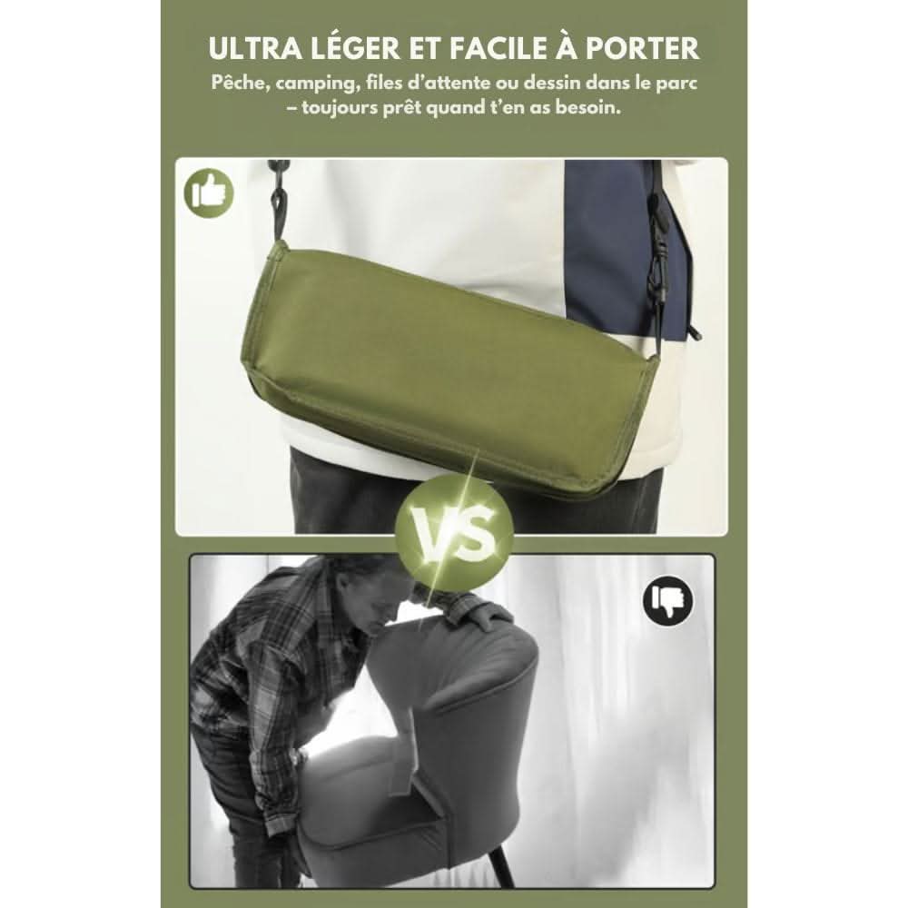 2-in-1 SitzPack – Faltbarer Freiluft-Rucksack mit integriertem Sitz & Wasserdichte Fläche