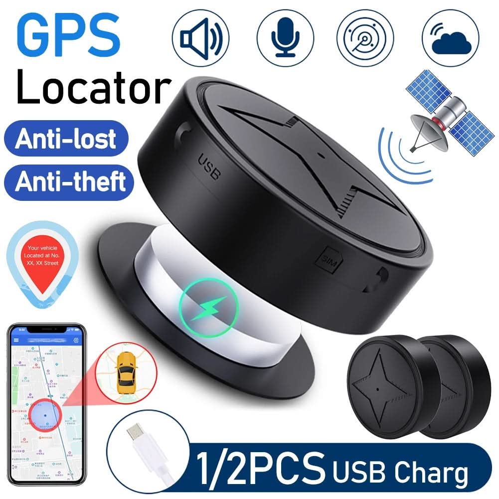 Intelligenter GPS-Ortungsgerät – Kompakter GPS-Ortungsgerät Mit Echtzeit-Ortung Und Magnet Für Wertsachen, Haustiere Und Fahrzeuge