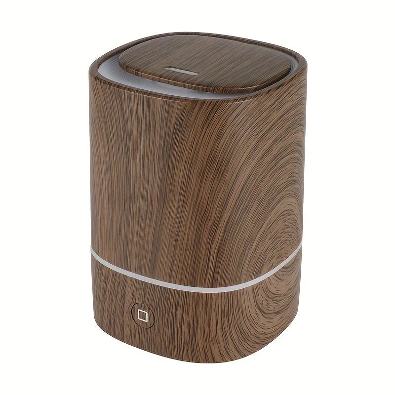 Ultraschall-Luftbefeuchter mit Holzoptik – Leiser Aromadiffuser mit LED & Automatischer Abschaltung