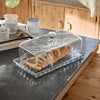 Glasglocke mit Platte Nelia