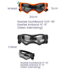Stylischer Hundehelm mit Brille