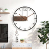 Horium Uhr Große Runde Metall Wanduhr Für Modernes Interieur Mit Eleganter Berührung