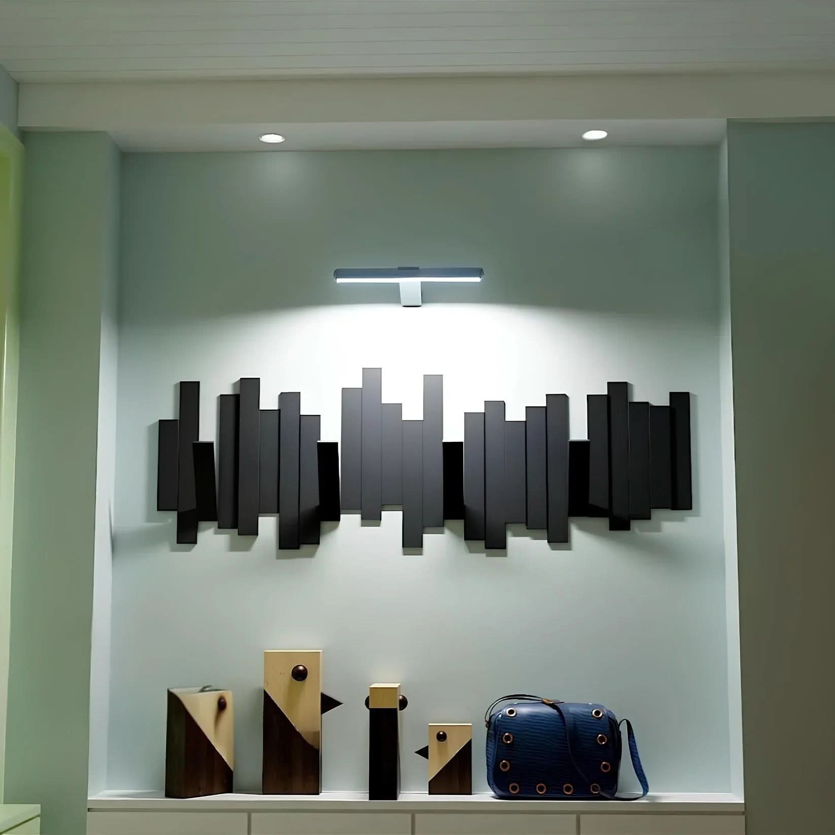 KILA Wandleuchte Kunst Beleuchtung Einstellbare Helligkeit 360 Grad Drehbares Licht