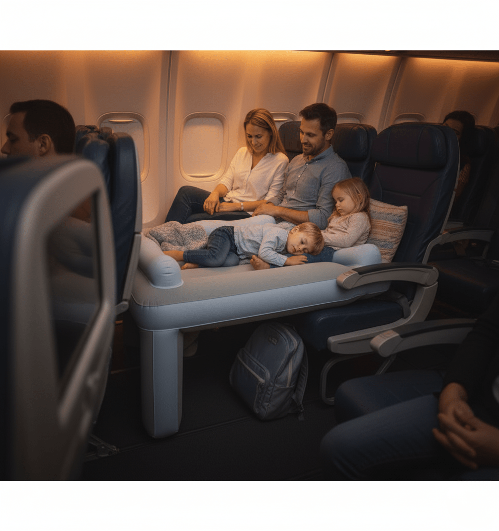 SkyNap – Komfortables Kinderflugbett Für Unterwegs Für Entspannten Schlaf