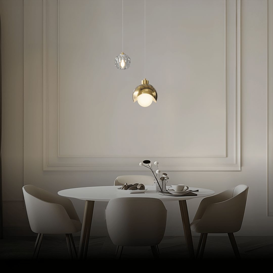 Toskana Kristall-Pendelleuchte Luxuriöse Kristallbeleuchtung Mit LED-Licht 3000K