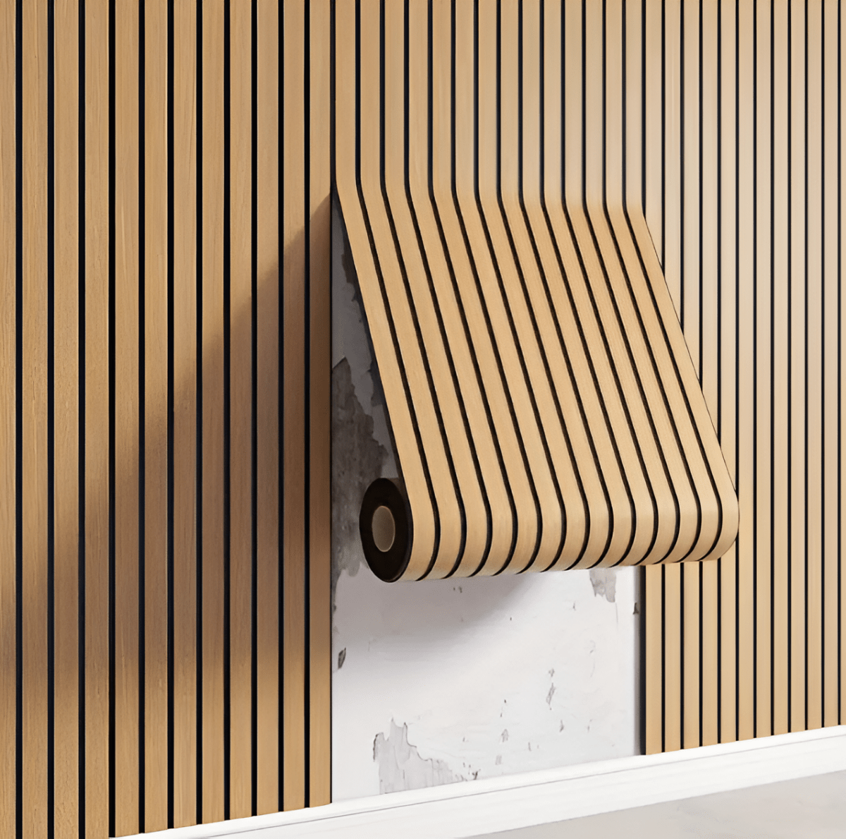 3D AKUPANEL – Selbstklebende Holzpaneele | Stilvolle Wandgestaltung in Minuten