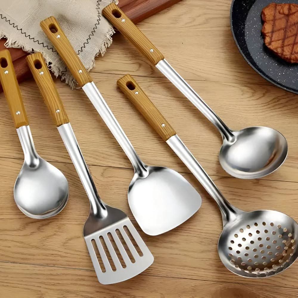 LuxusEdelstahl Küchenutensilien Set – Elegantes Design & Langlebigkeit für stilvolle Köche-5