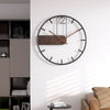 Horium Uhr Große Runde Metall Wanduhr Für Modernes Interieur Mit Eleganter Berührung