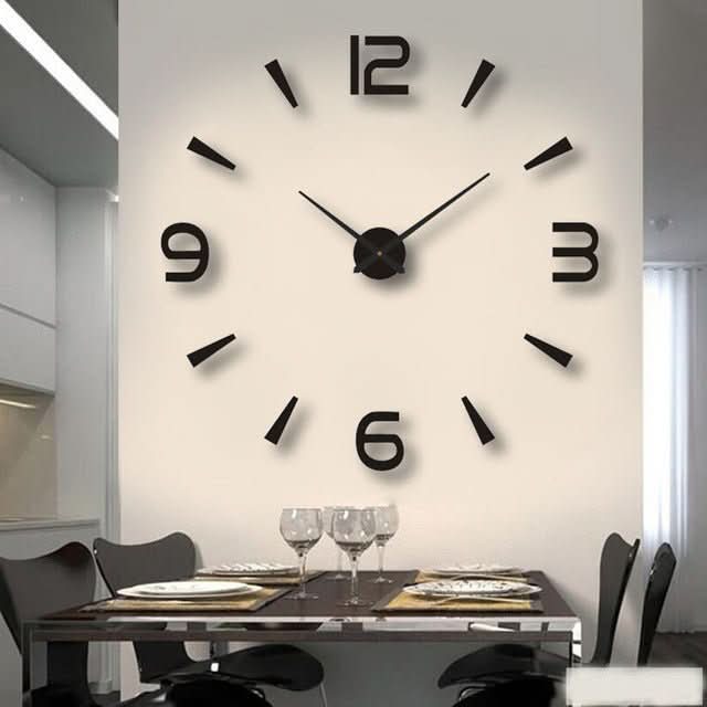Sylviana 3D-Wanduhr Zeitloses Elegantes Zeitgenössisches Design