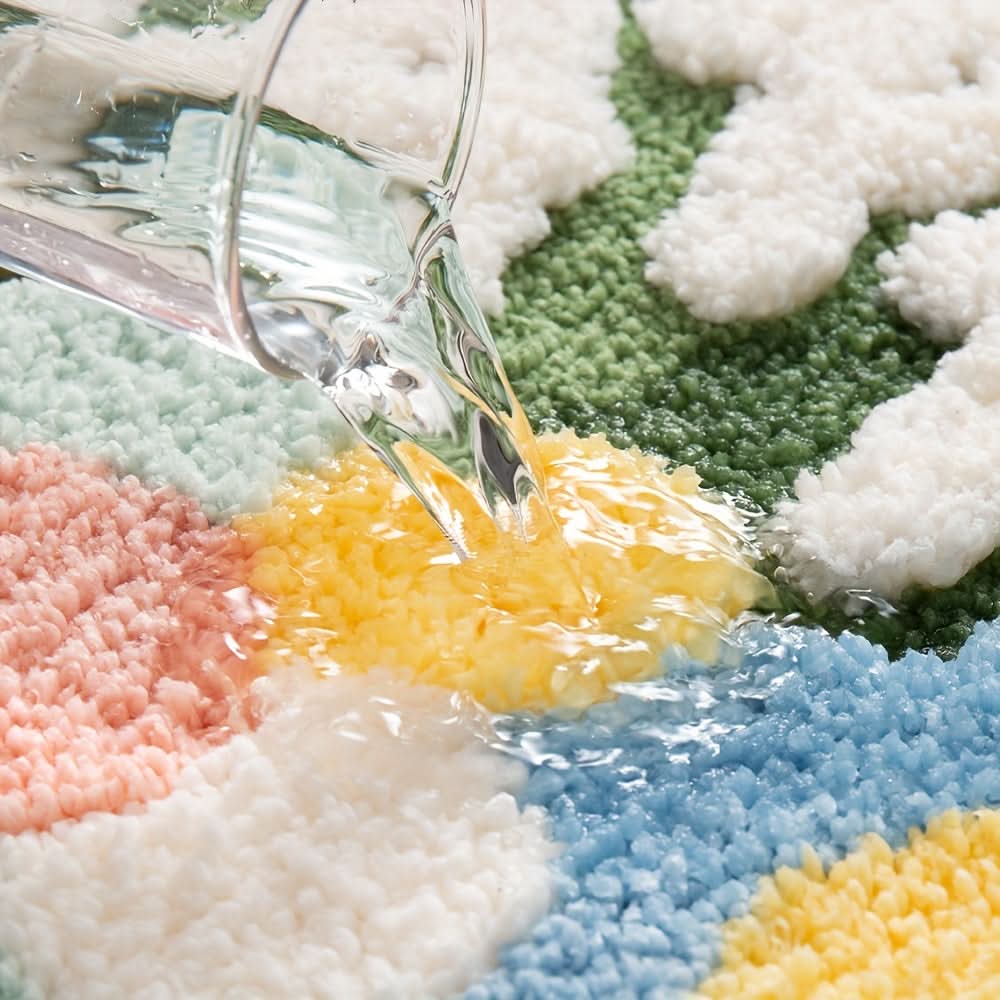 FlorSoft - Zusätzlich Absorbierende Badmatte Mit Blumenmuster