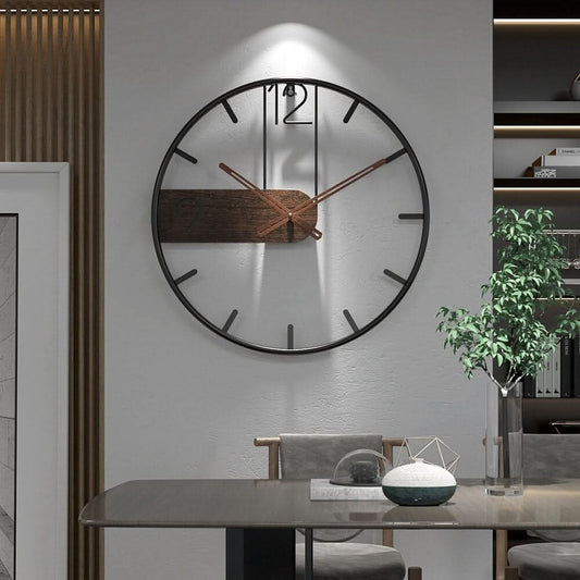 Horium Uhr Große Runde Metall Wanduhr Für Modernes Interieur Mit Eleganter Berührung