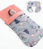 Baby Schlafsack mit Kapuze – Minky Decke für Neugeborene