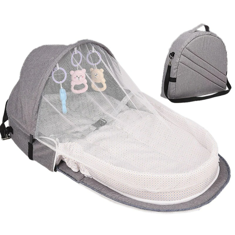 Baby Reisebett mit Moskitonetz – Tragbar & Leicht, Ideal für Reisen