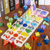 GedankenNest Lernbrett – Montessori Lernspiel Aus Holz – Zahlen, Formen & Farben Entdecken