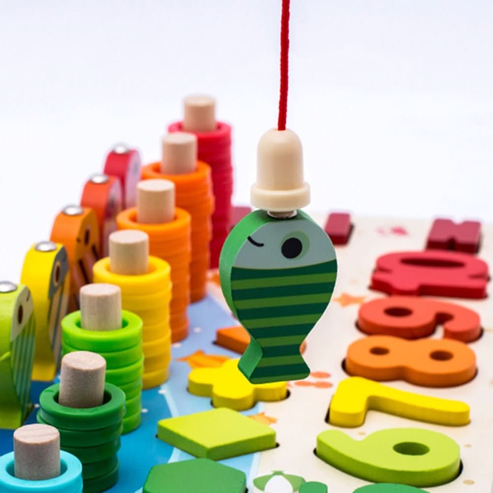 GedankenNest Lernbrett – Montessori Lernspiel Aus Holz – Zahlen, Formen & Farben Entdecken