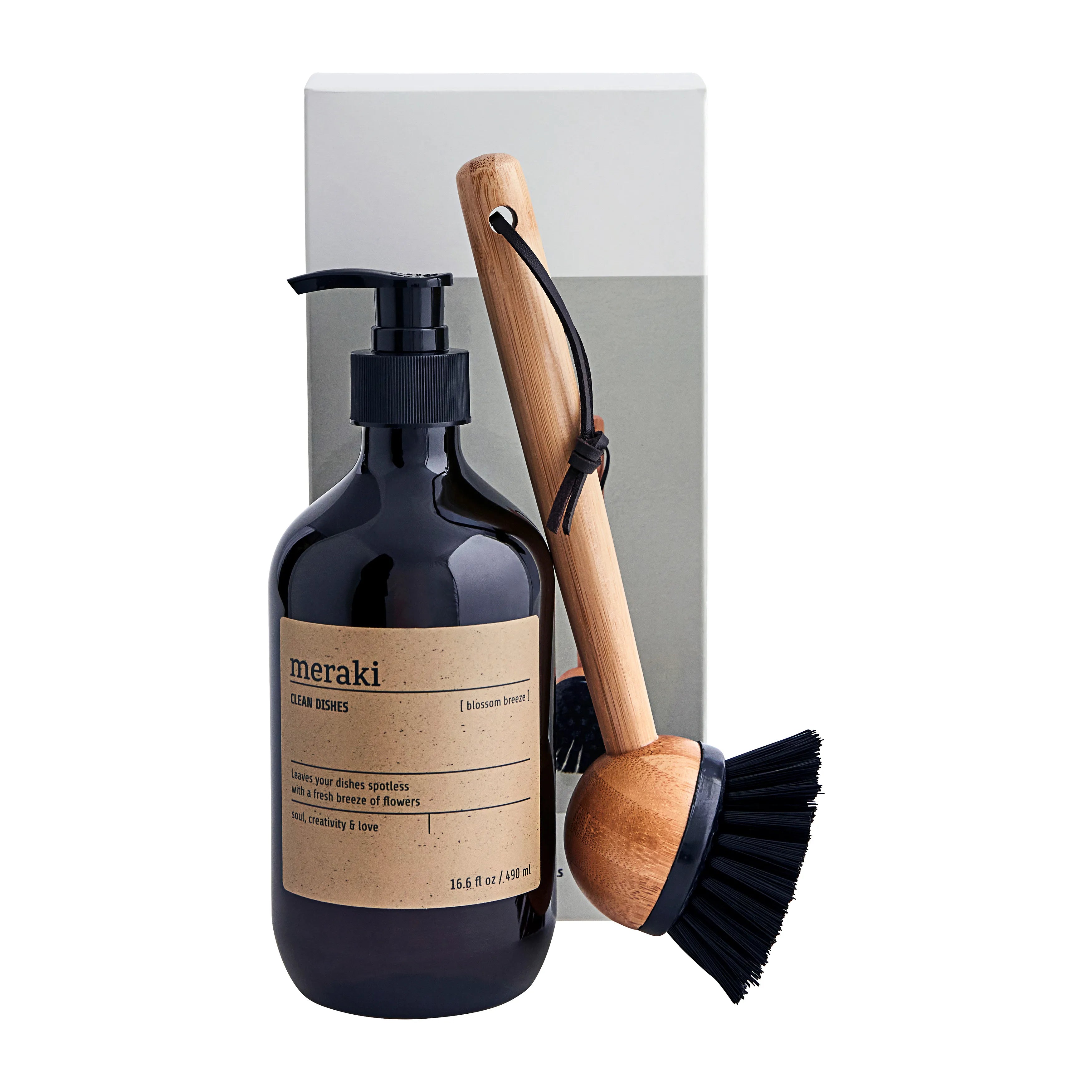 Meraki Geschenkset Spülmittel und Spülbürste, Blossom breeze