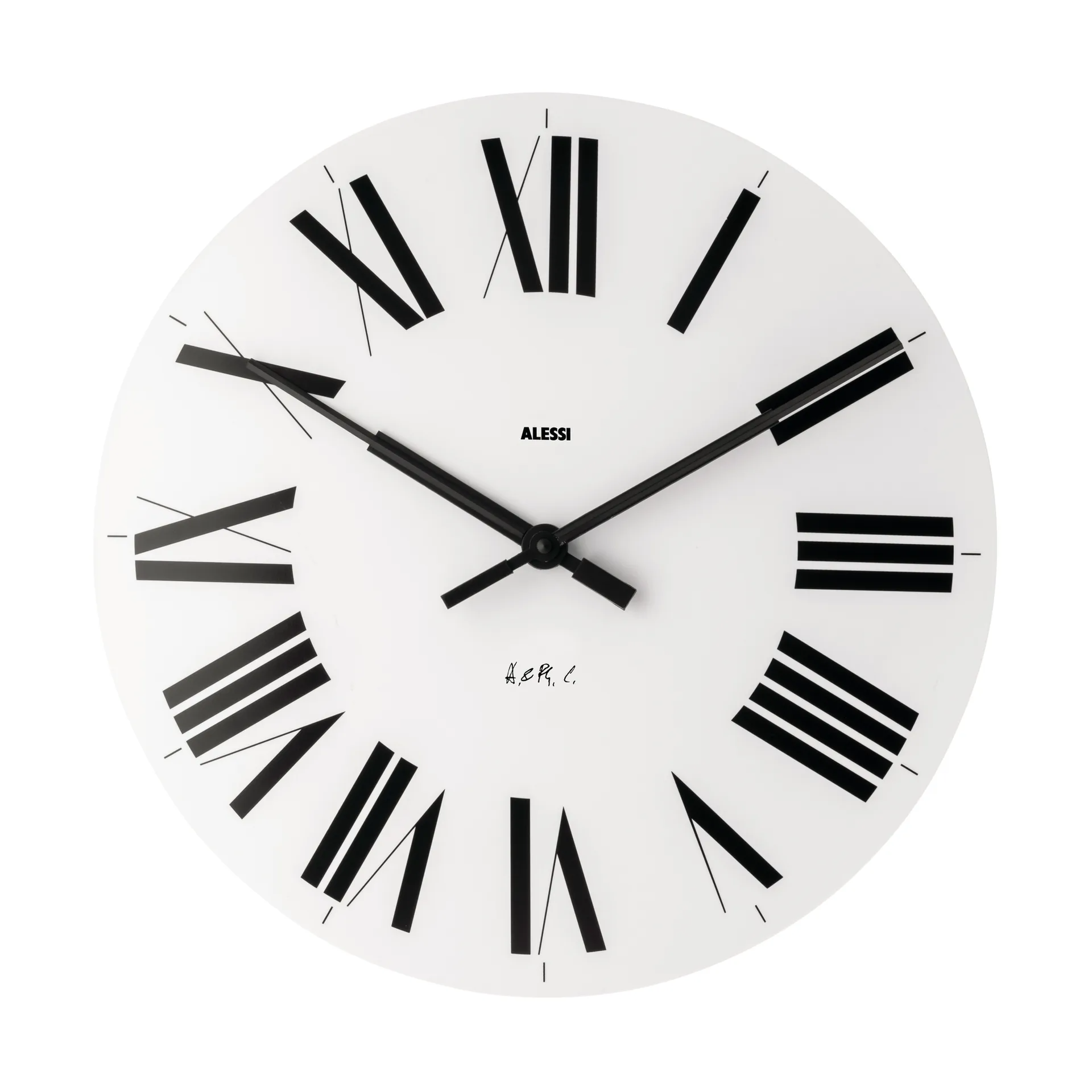 Alessi Firenze Wanduhr Ø36 cm – Ikonische Designer-Wanduhr von Achille Castiglioni