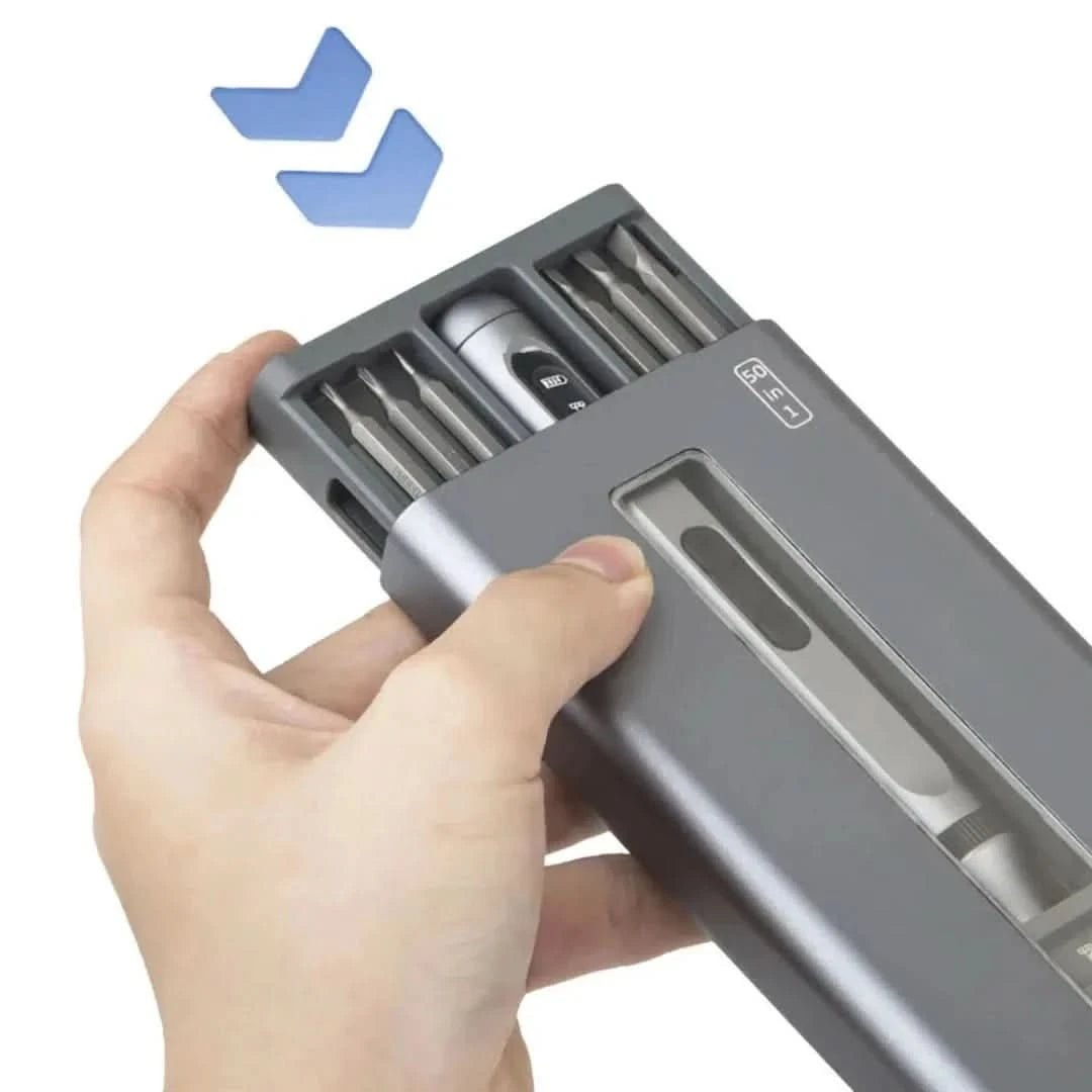 FIXION 51-In-1 Elektrischer Schraubendreher-Satz Für Elektronik Möbelmontage Heimreparaturen Ergonomischer Griff