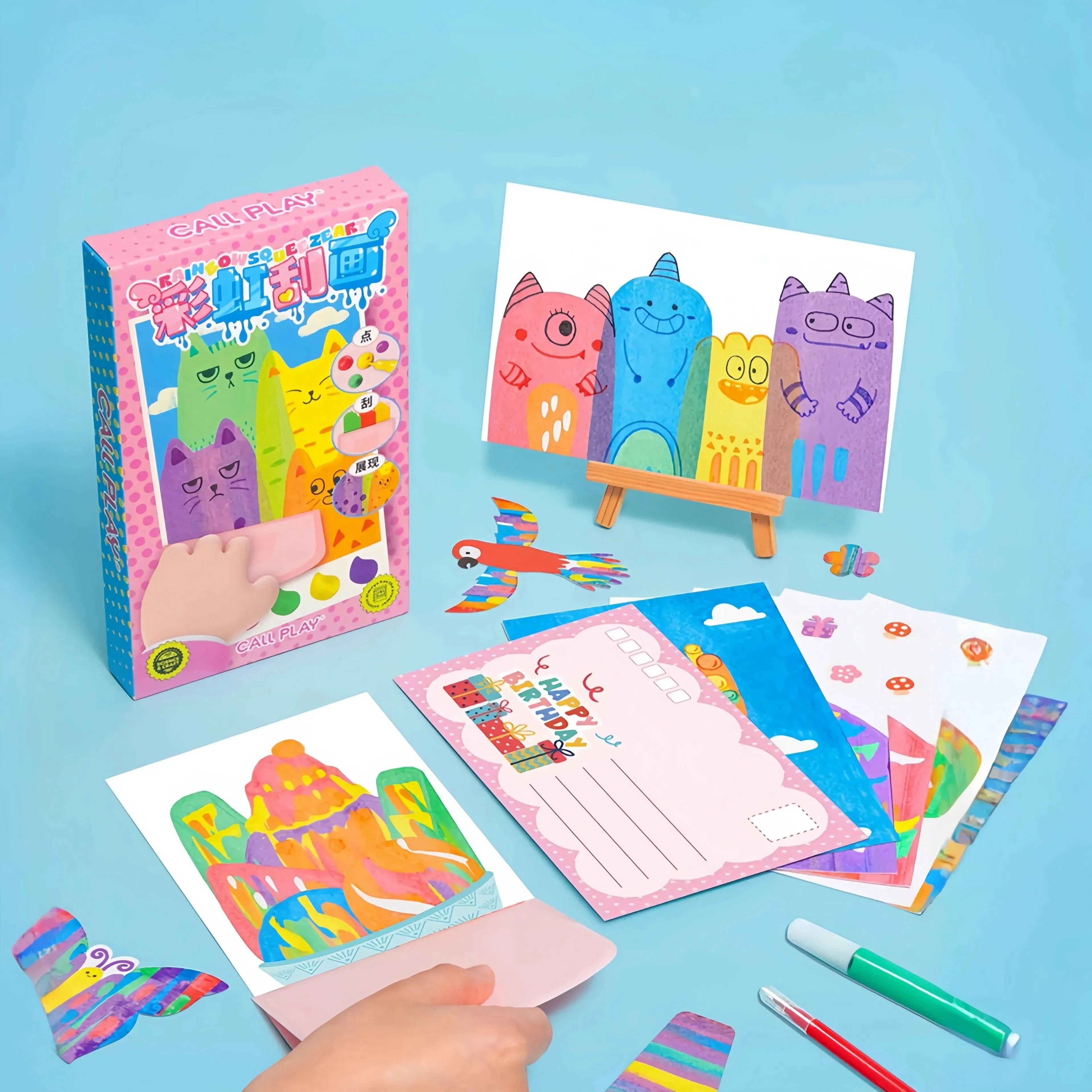 KreativKratzer Malkit – Sicheres & fantasievolles Kratzpapier-Set für Kinder-5