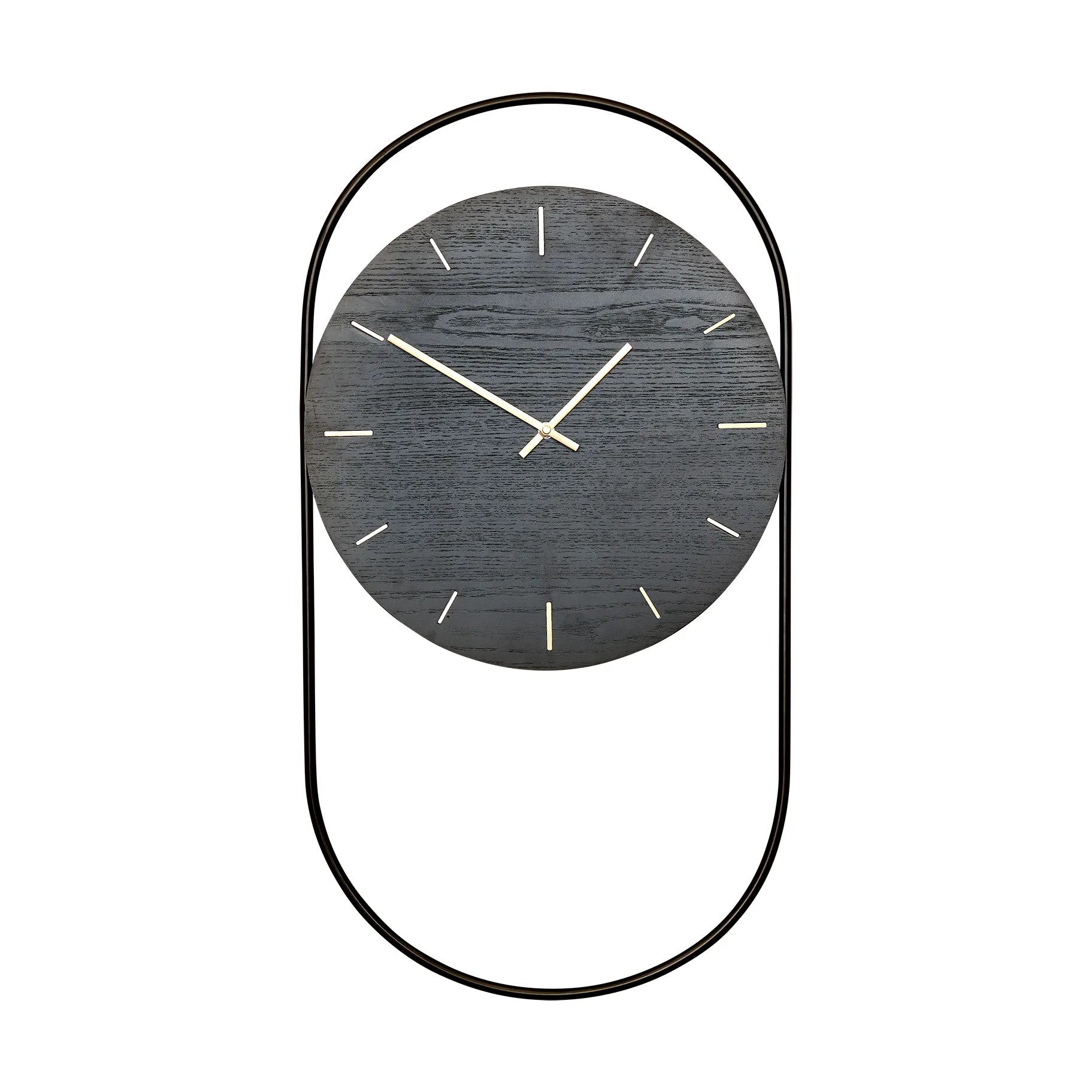 A-Wall Wanduhr 41x76 cm, Black-brass