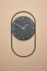 A-Wall Wanduhr 41x76 cm, Black-brass
