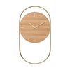 A-Wall Wanduhr 41x76 cm, Oak-brass