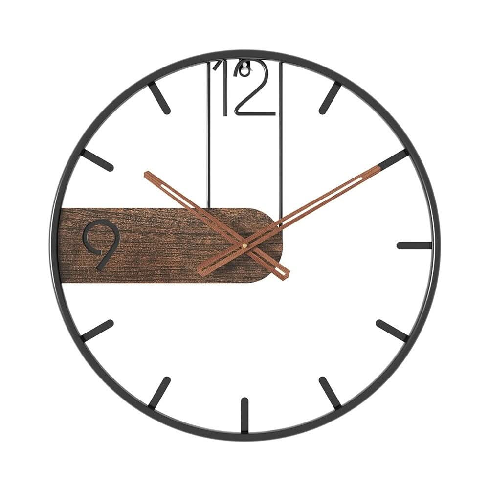 Horium Uhr Große Runde Metall Wanduhr Für Modernes Interieur Mit Eleganter Berührung