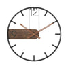 Horium Uhr Große Runde Metall Wanduhr Für Modernes Interieur Mit Eleganter Berührung